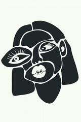 Abstract Faces Series #3 Poster och Canvastavla