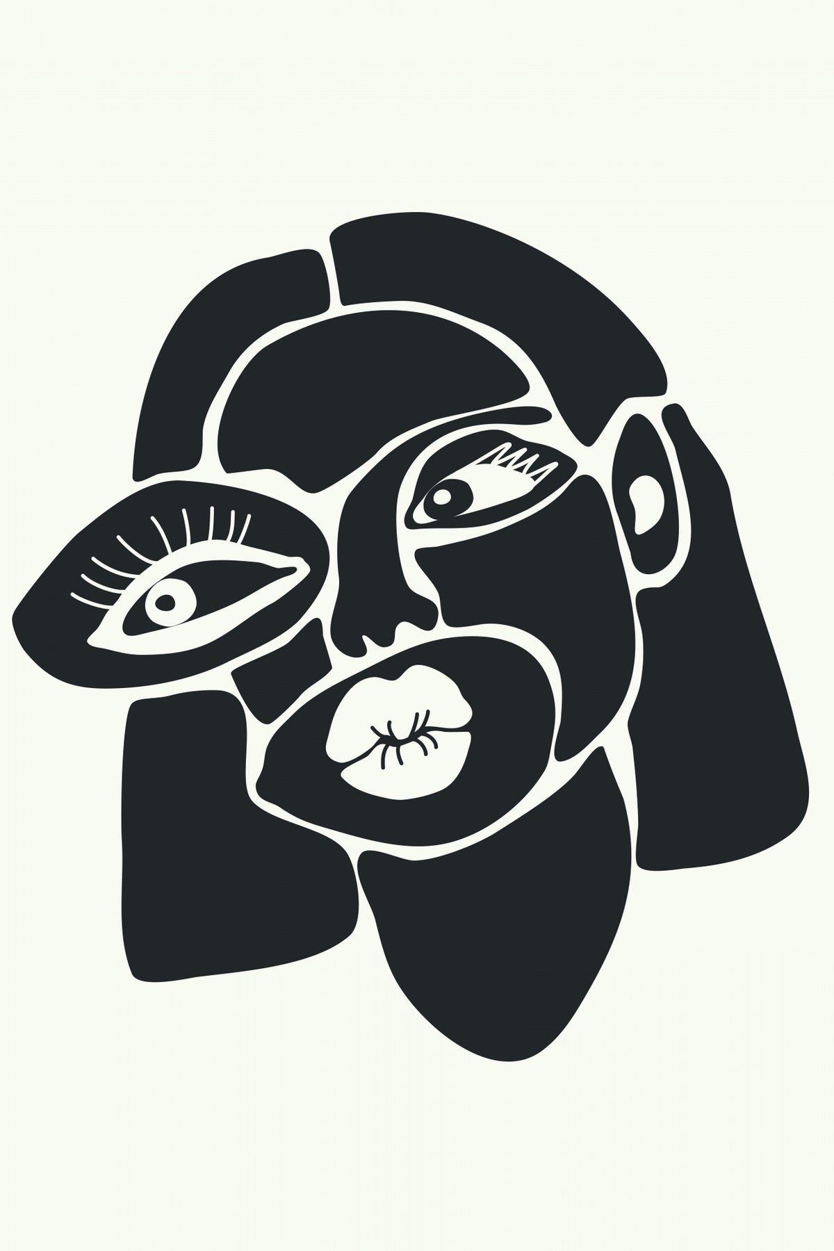 Abstract Faces Series #3 Poster och Canvastavla