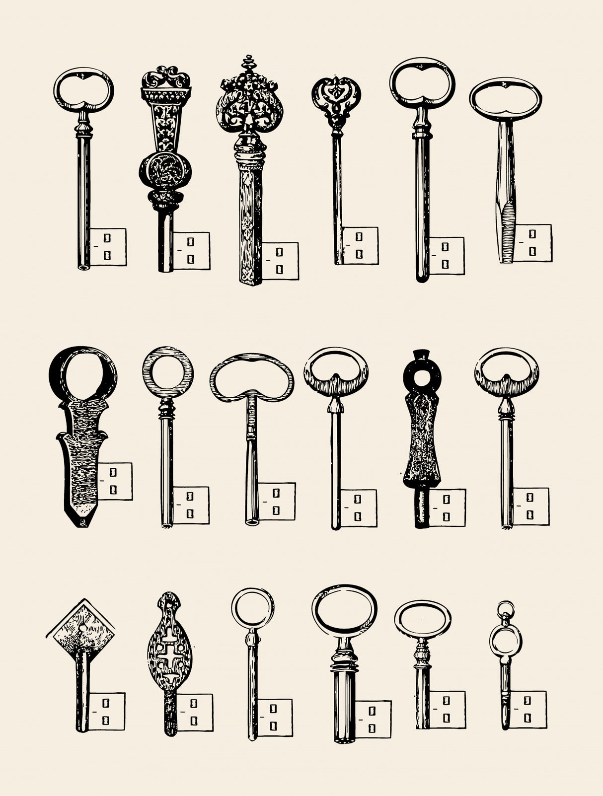 Usb Keys Poster och Canvastavla