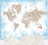 Ghada world map Poster och Canvastavla