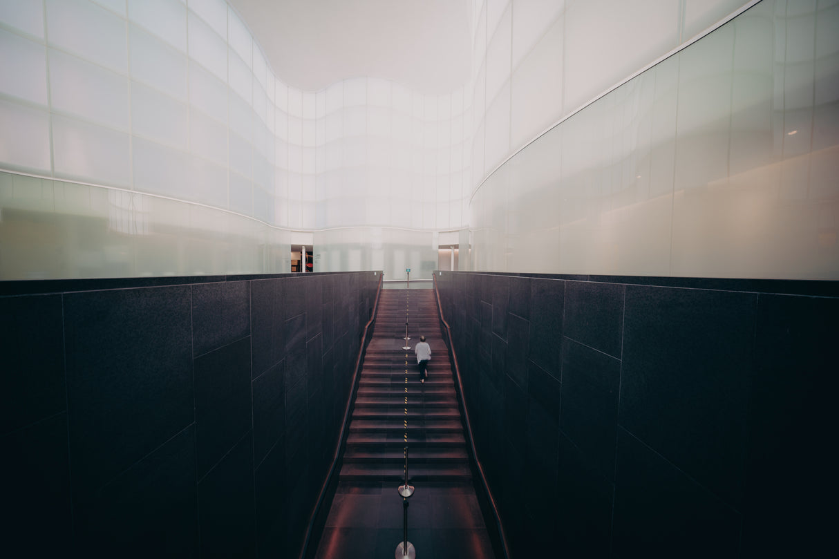Lights and leading lines at Mudec Poster och Canvastavla