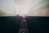 Lights and leading lines at Mudec Poster och Canvastavla