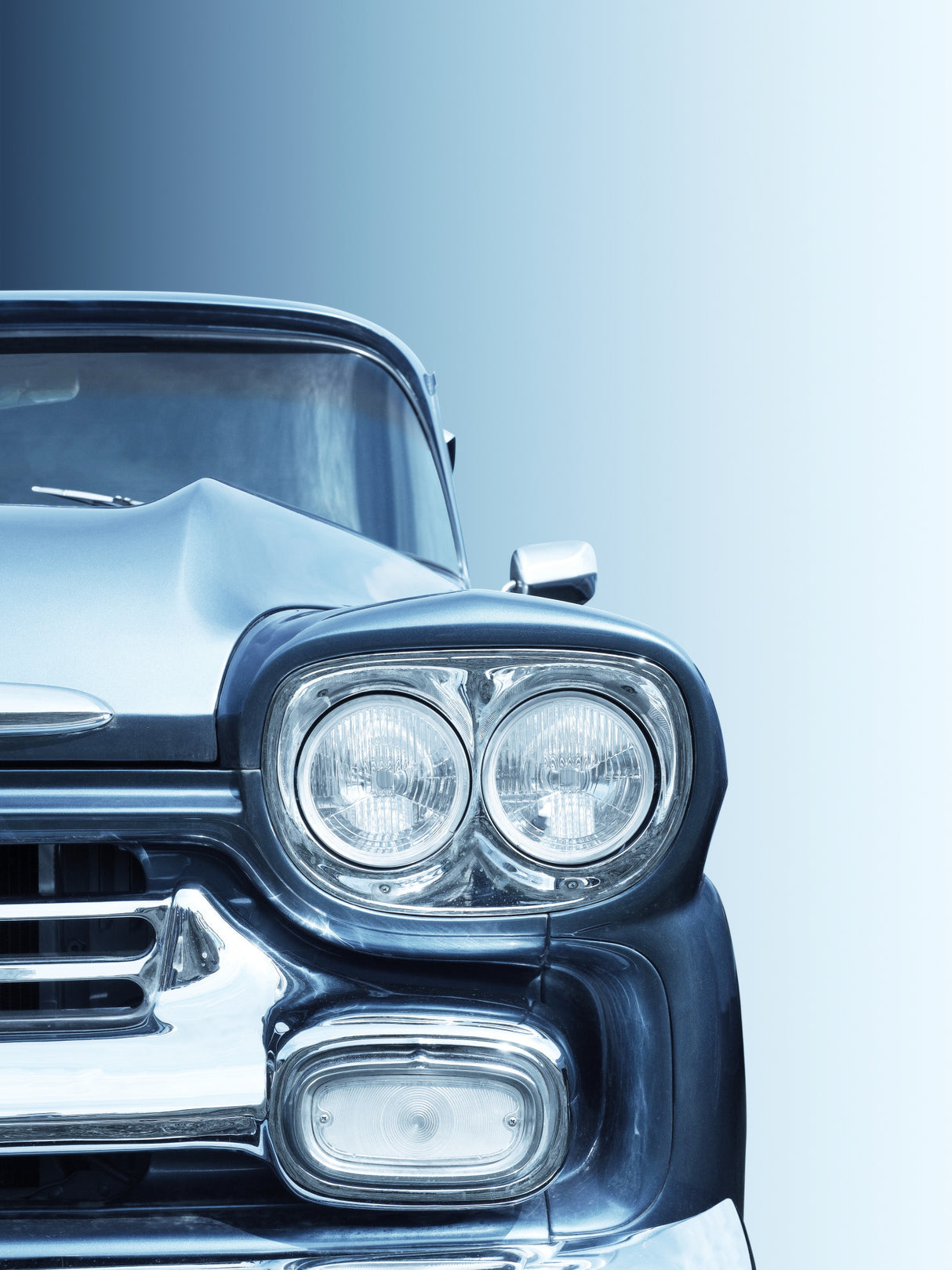 American classic car Pickup Apache 1958 Poster och Canvastavla