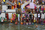 Bathing of Devotees Poster och Canvastavla