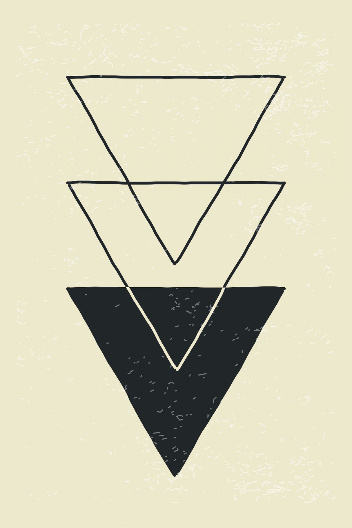 Abstract Triangles #5 Poster och Canvastavla