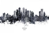 Doha Qatar Skyline Poster och Canvastavla