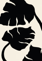 Monstera Black Poster och Canvastavla