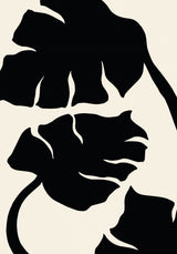 Monstera Black Poster och Canvastavla