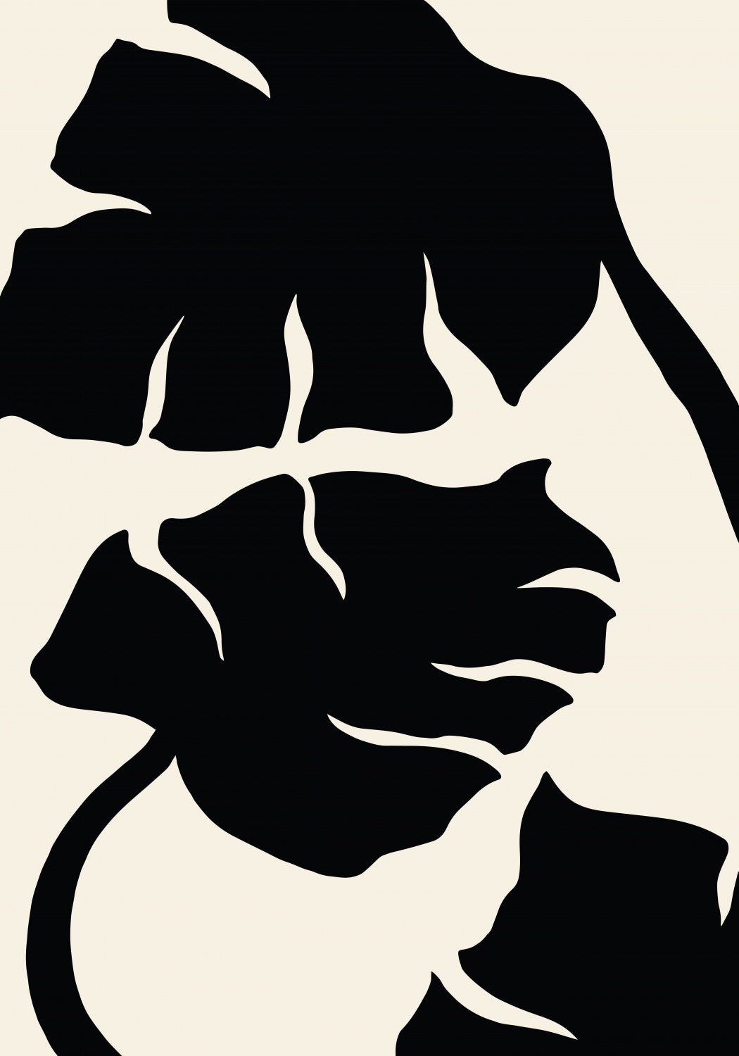 Monstera Black Poster och Canvastavla