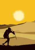 San Hunter-gatherers in Africa Poster och Canvastavla
