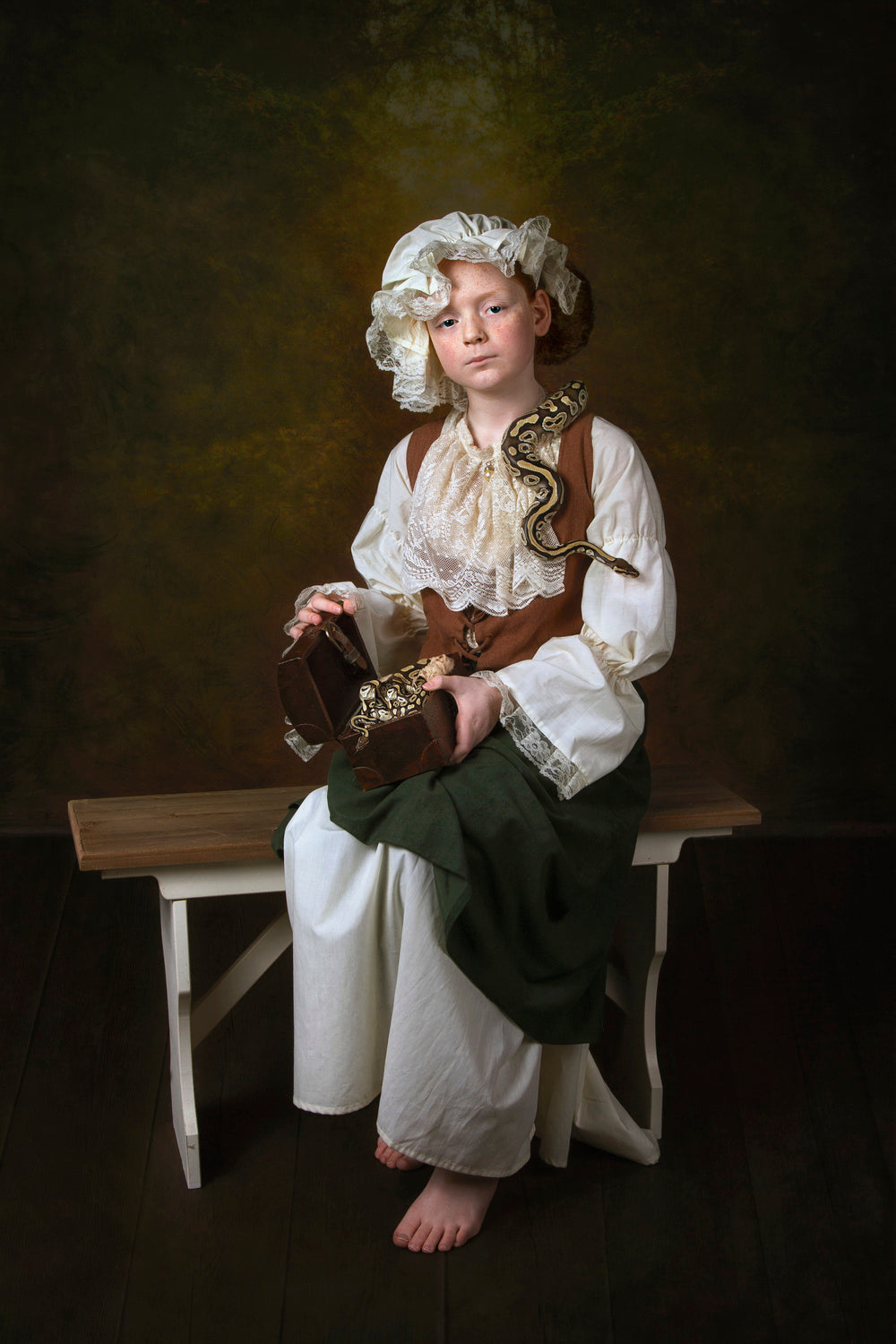 Little snake girl Poster och Canvastavla