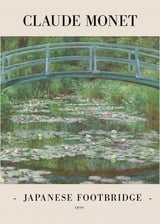 Japanese Footbridge 1899 Poster och Canvastavla