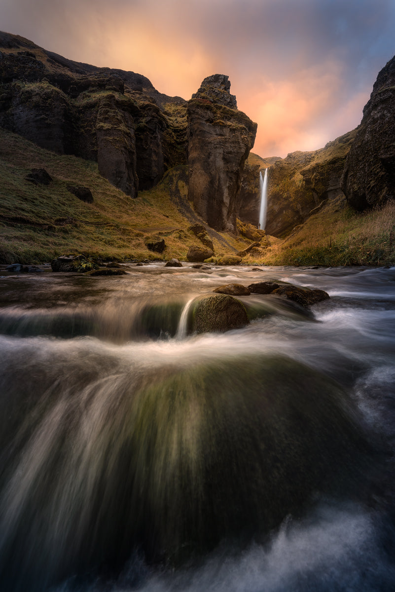 Kvernufoss Poster och Canvastavla