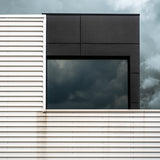 Steel - glass - clouds Poster och Canvastavla