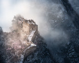 Peach blossom snow of the Great Wall Poster och Canvastavla
