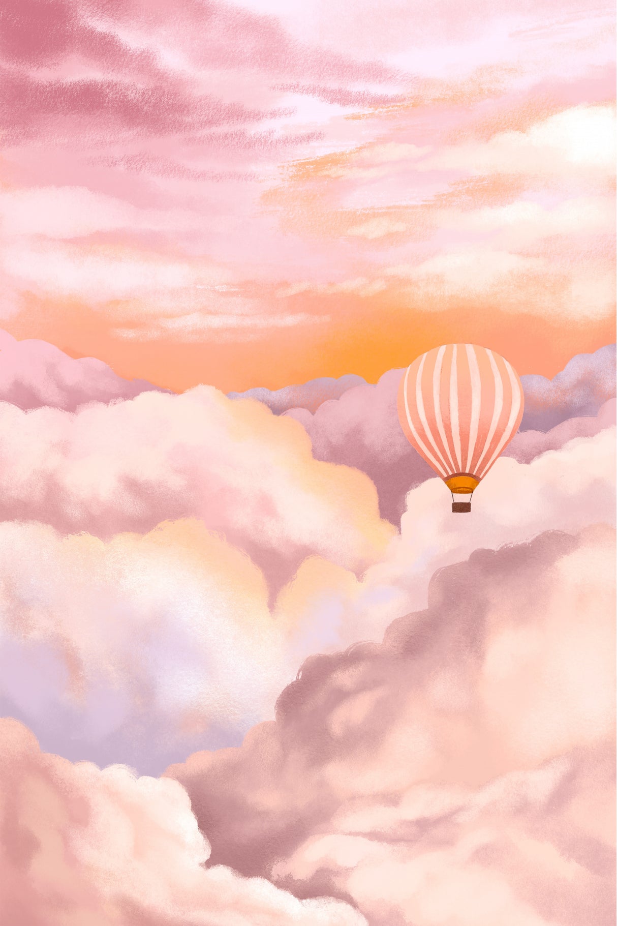 In the Clouds Poster och Canvastavla