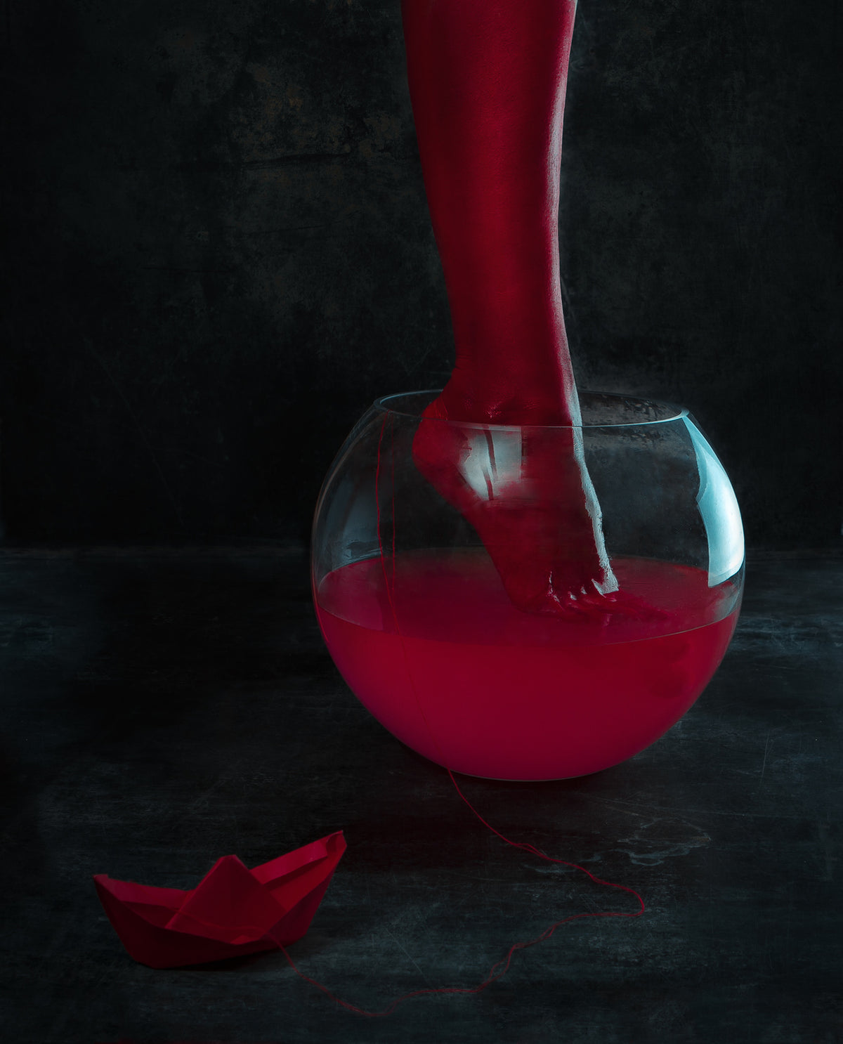 bathing a red leg Poster och Canvastavla