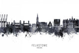 Felixstowe England Skyline Poster och Canvastavla