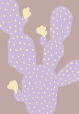 Lilac Cactus Poster och Canvastavla