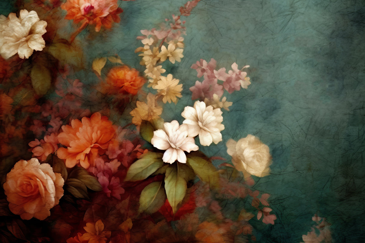 Fa Vintage Floral 10 Poster och Canvastavla