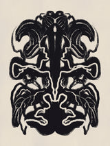 Plant Inkblot Poster och Canvastavla