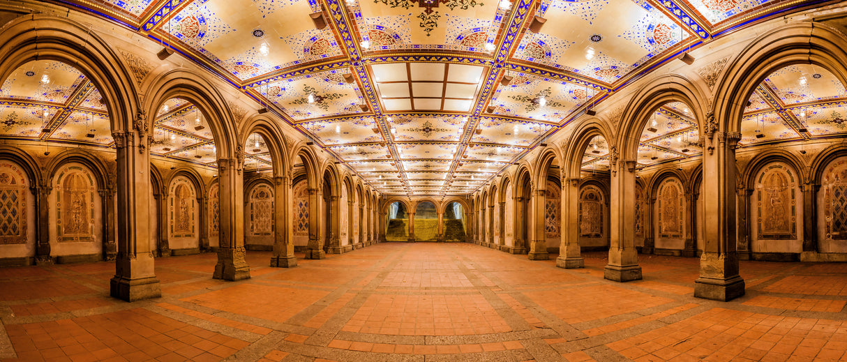 Bethesda terrace  lights Poster och Canvastavla