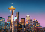 Pink Seattle. Poster och Canvastavla