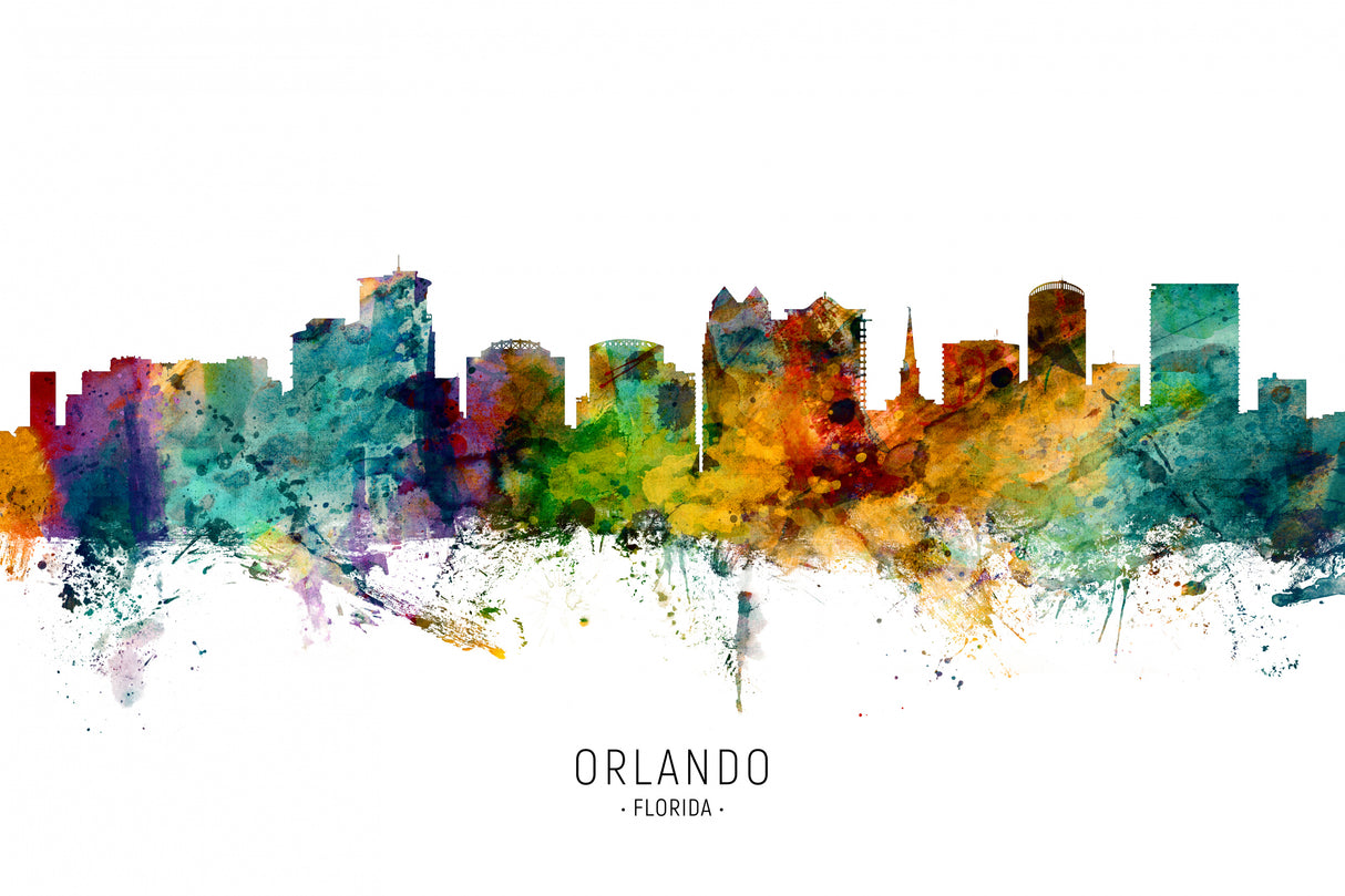 Orlando Florida Skyline Poster och Canvastavla