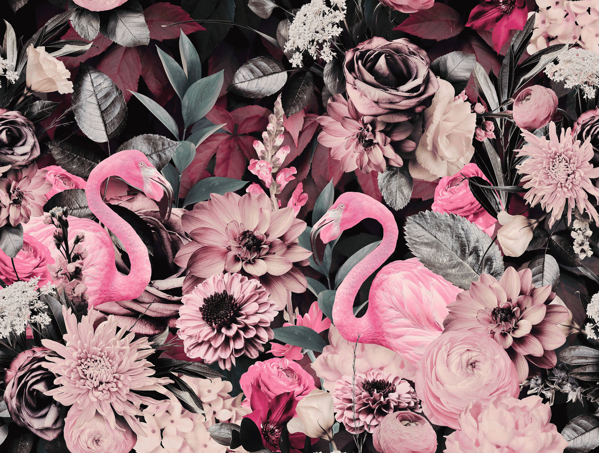 Flamingo Garden No2 Poster och Canvastavla