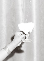 Hands Drink Glass Black and White Poster och Canvastavla