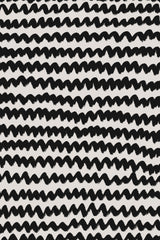Simple Black ZigZag Pattern Poster och Canvastavla