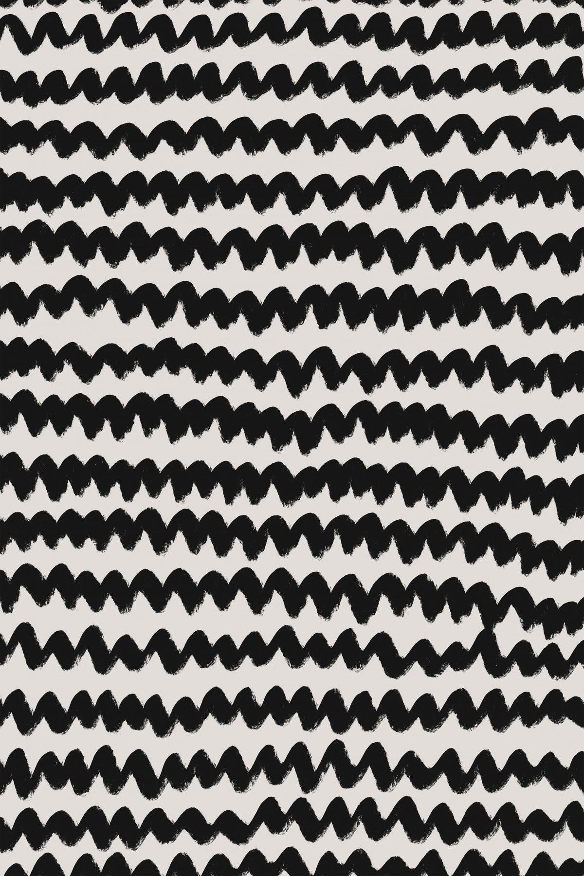 Simple Black ZigZag Pattern Poster och Canvastavla