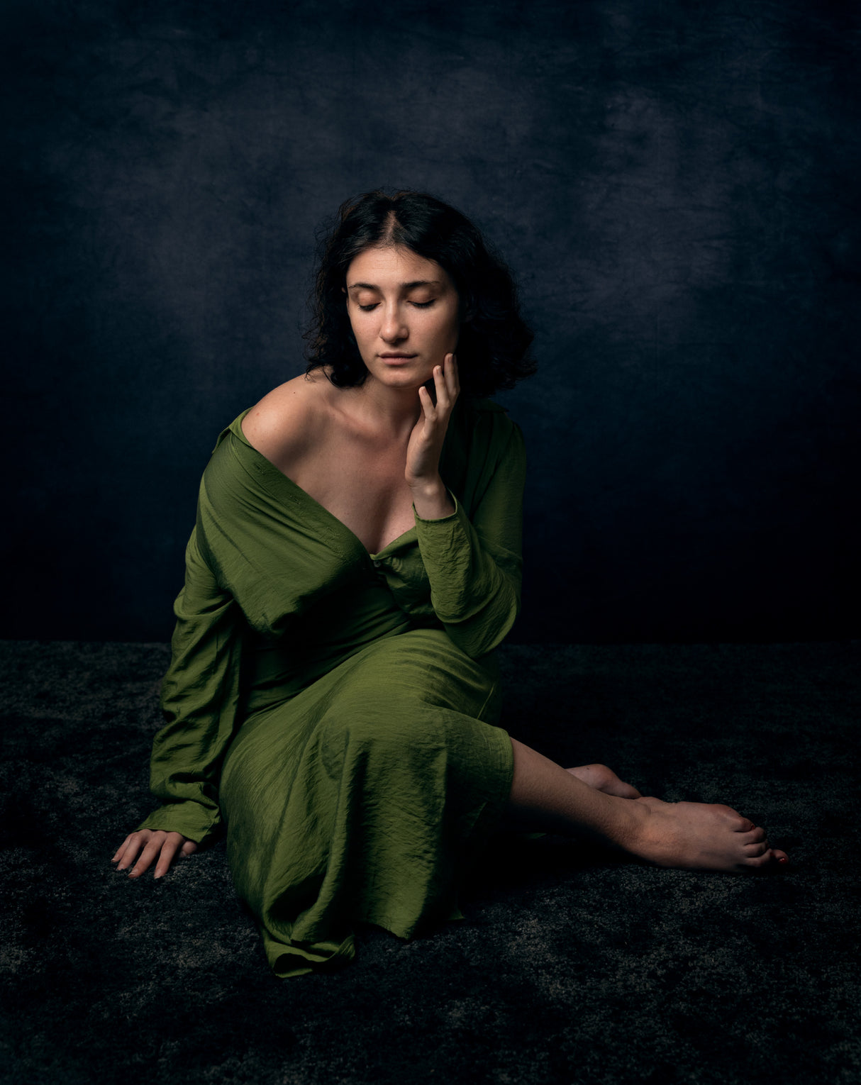 Diana in the green dress Poster och Canvastavla