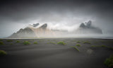Misty morning at Vestahorn Poster och Canvastavla
