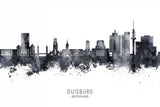 Duisburg Germany Skyline Poster och Canvastavla
