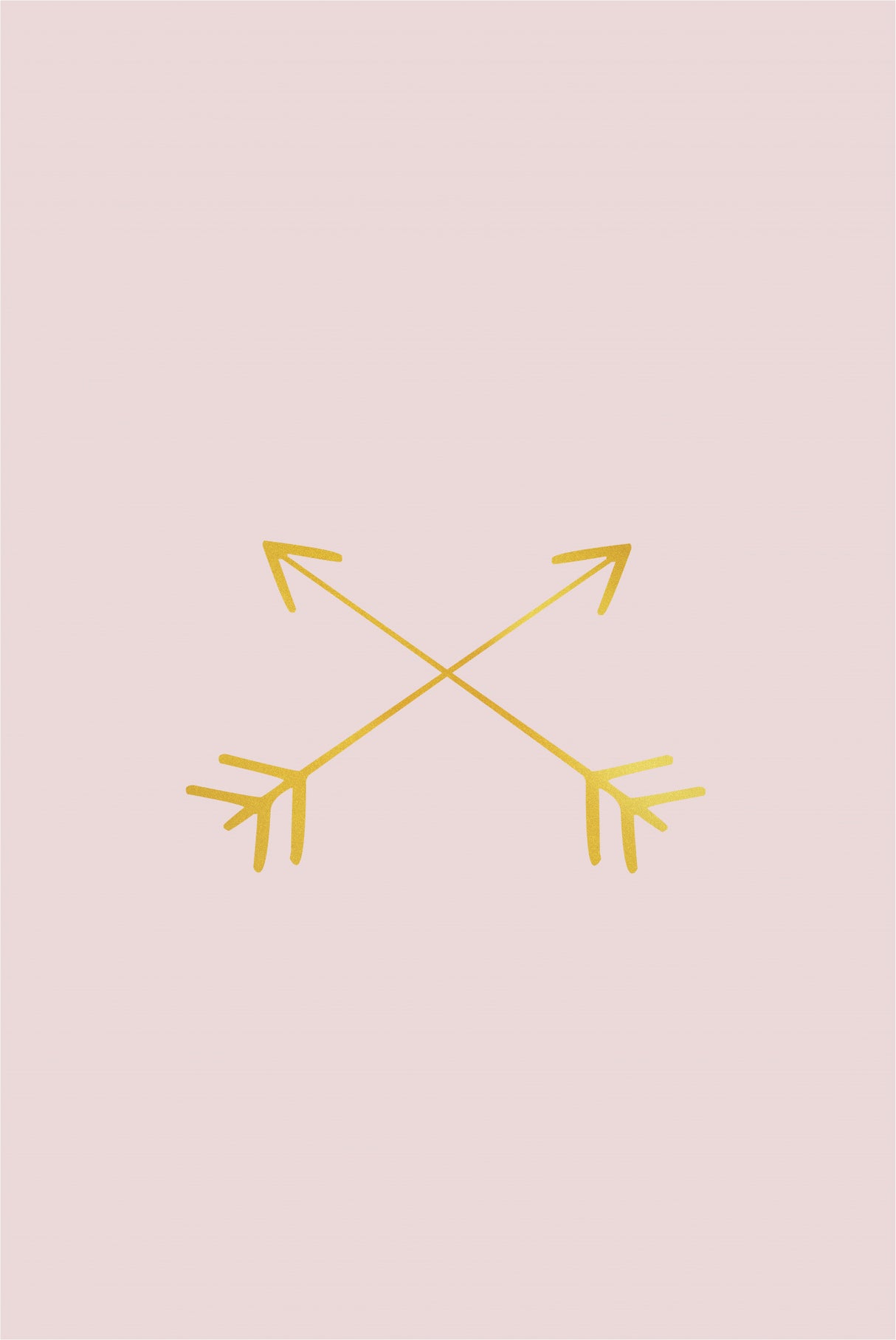 Gold Arrow Poster och Canvastavla