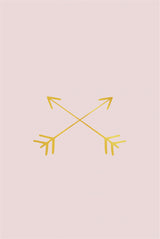 Gold Arrow Poster och Canvastavla