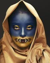 Golden Blue girl Poster och Canvastavla