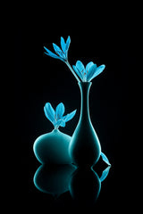 Lovely blue flowers Poster och Canvastavla