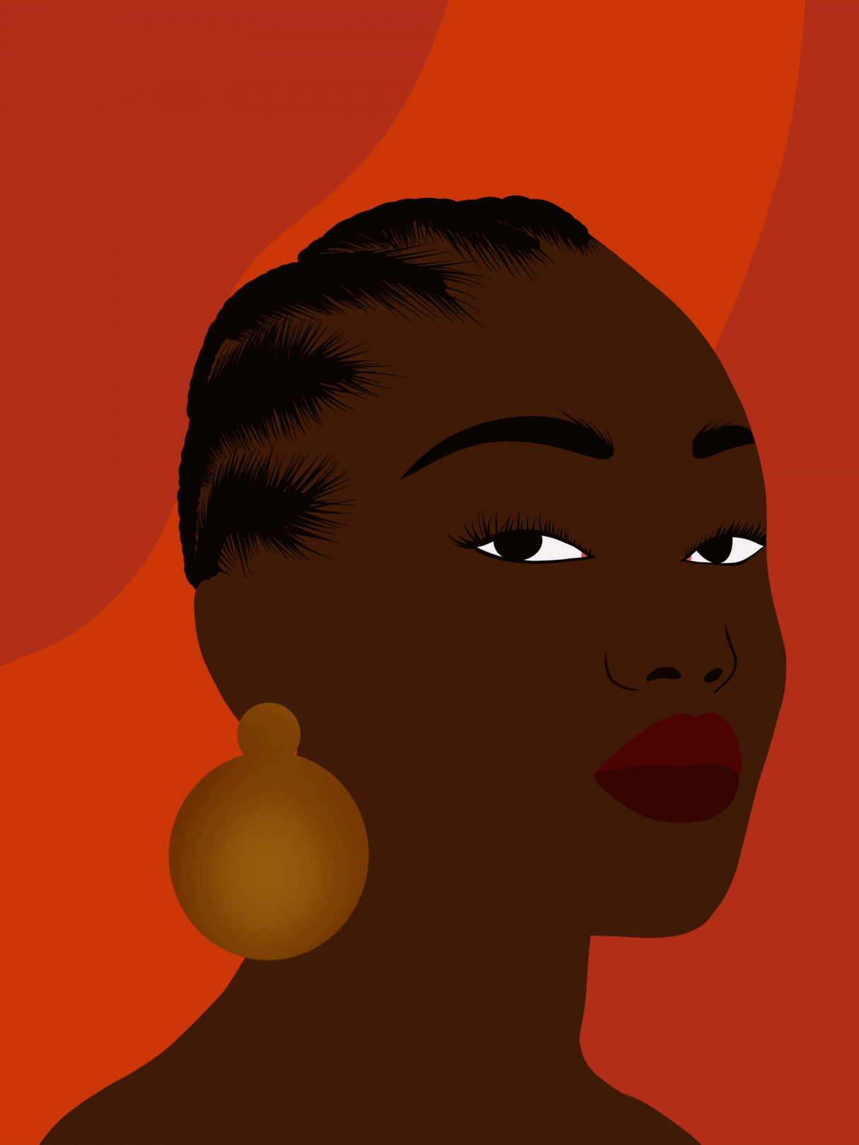Cornrows Poster och Canvastavla