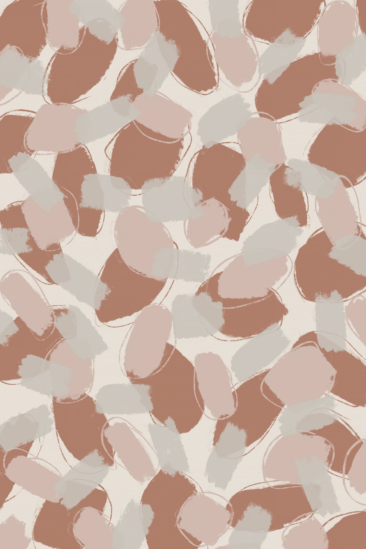 Soft Pastel Brush Strokes Poster och Canvastavla