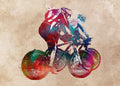 Cycling sport art 5 Poster och Canvastavla