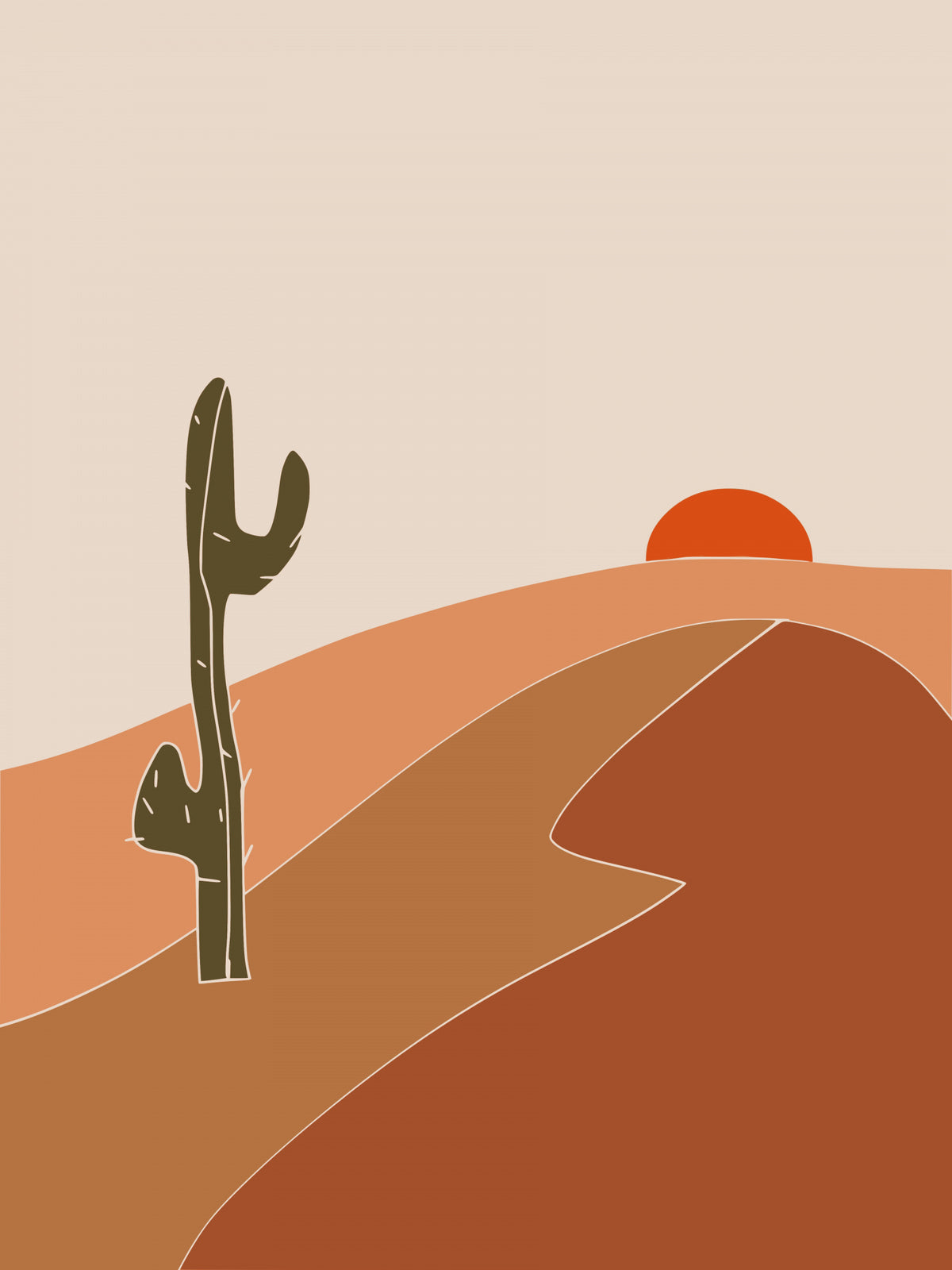Southwest Sunset Poster och Canvastavla