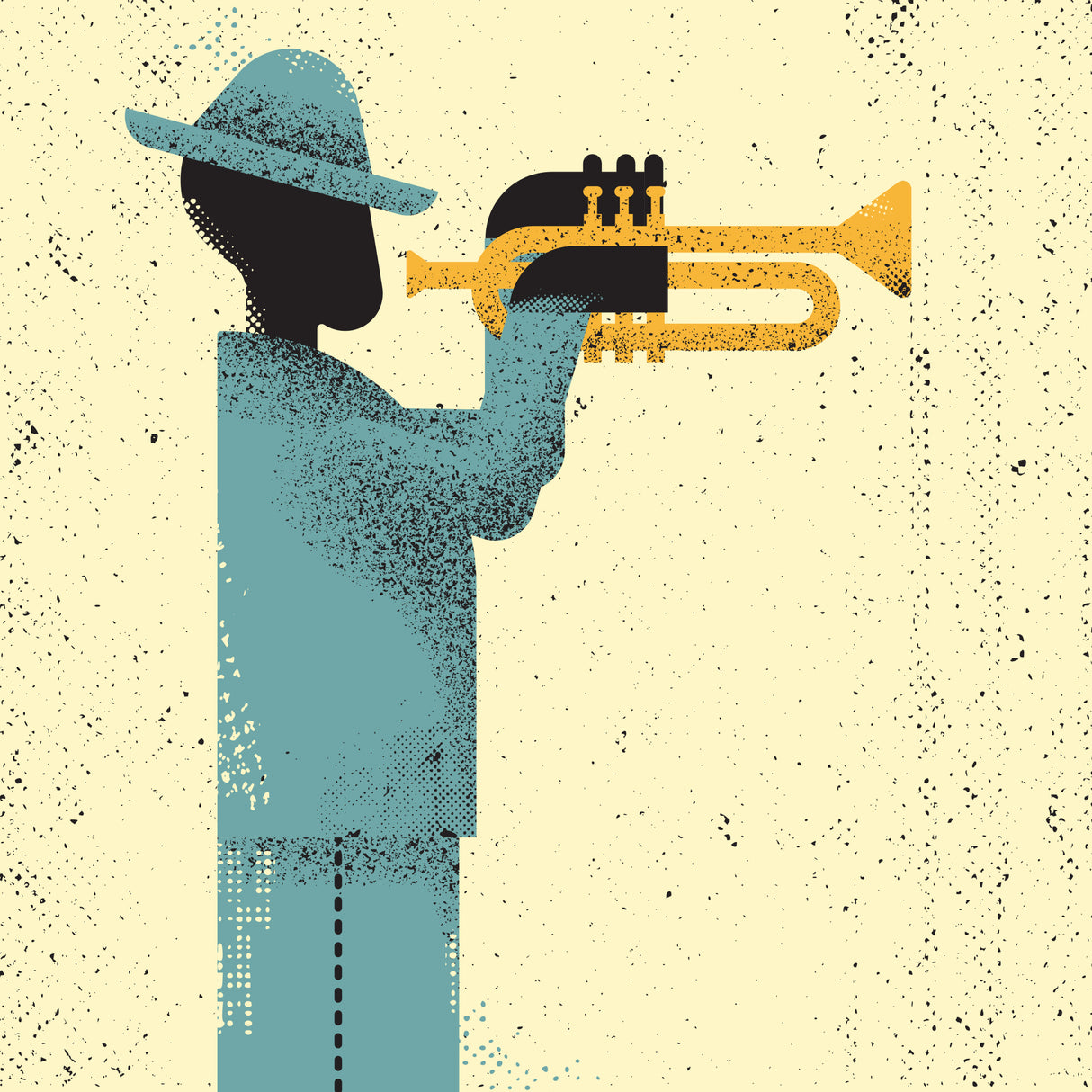 Jazz Musician Poster och Canvastavla