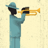 Jazz Musician Poster och Canvastavla