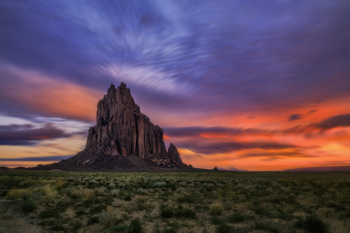The Shiprock at Dawn Poster och Canvastavla