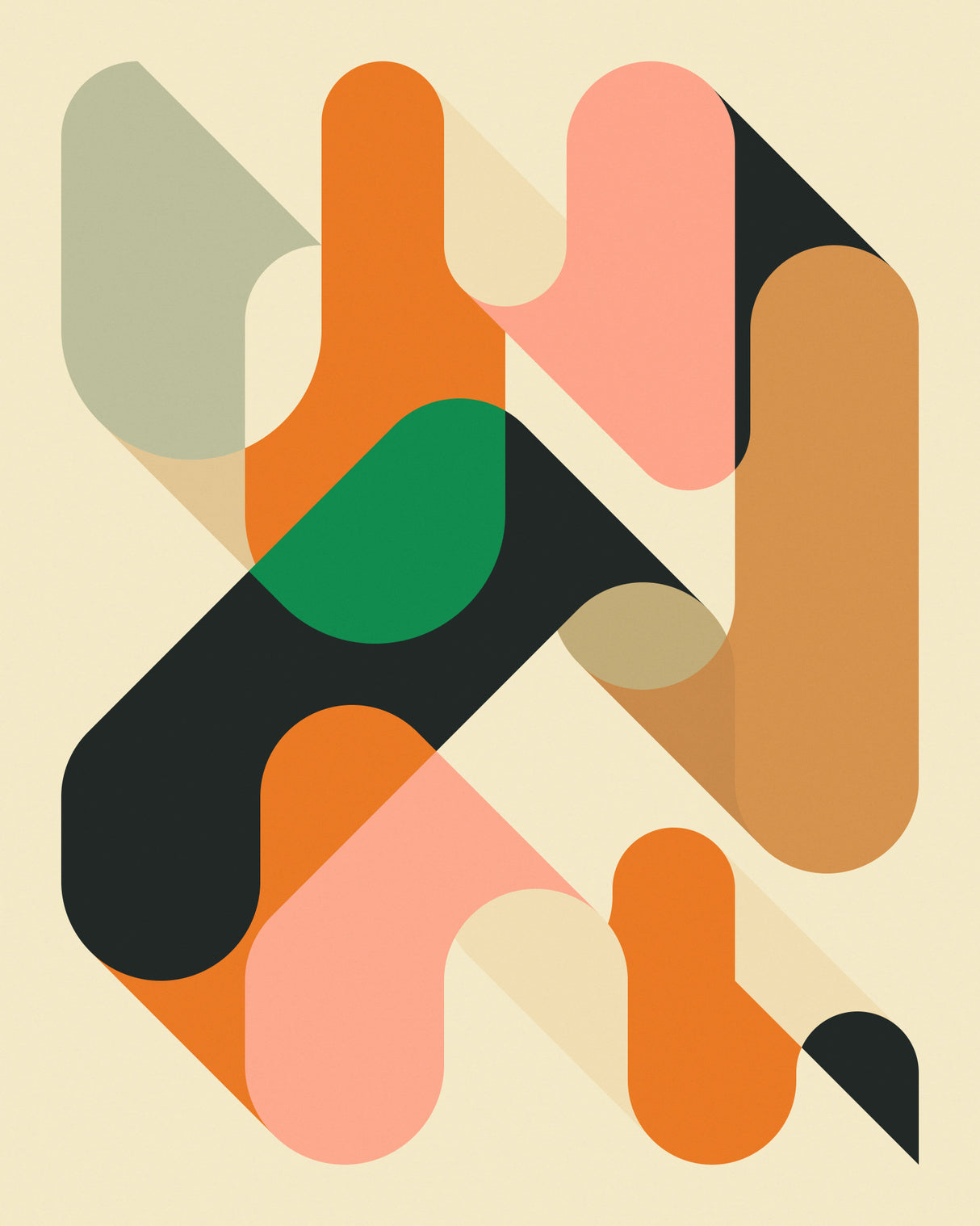 Geometrics 1 Poster och Canvastavla