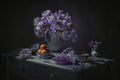 Purple Rose and Yellow Peach Poster och Canvastavla