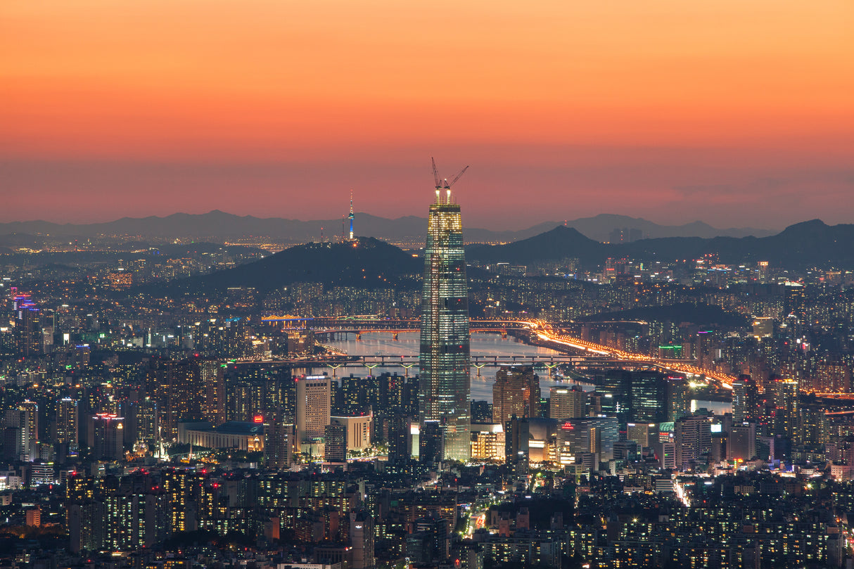 Seoul in the Republic of Korea Poster och Canvastavla