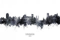 Granada Spain Skyline Poster och Canvastavla